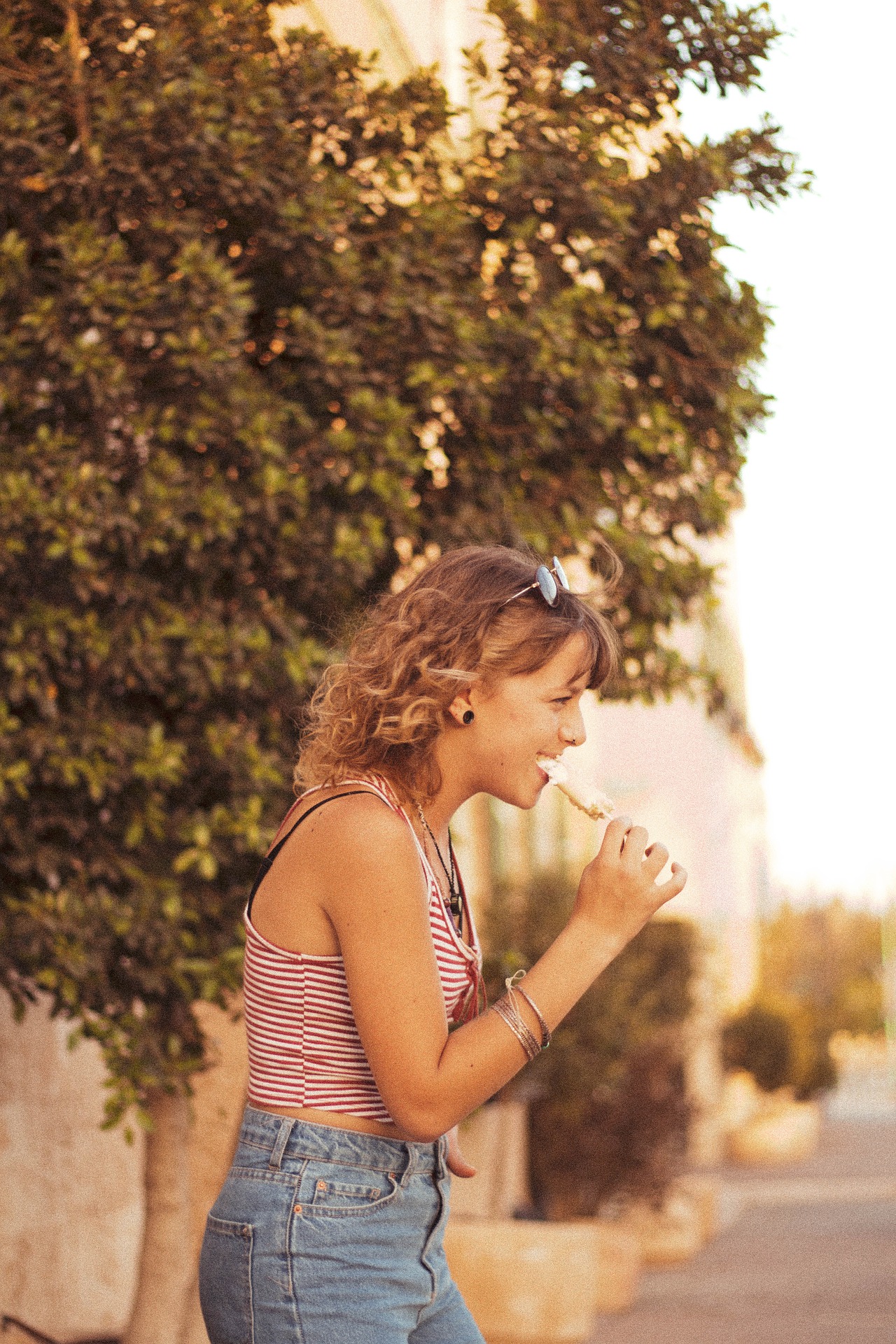  girl eating chocolate